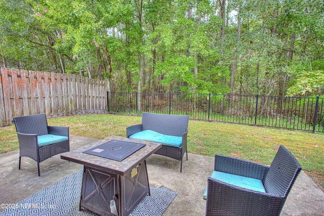 1441 Laurel Oak Dr, Fleming Island, FL 32003 - view of patio with an outdoor fire pit