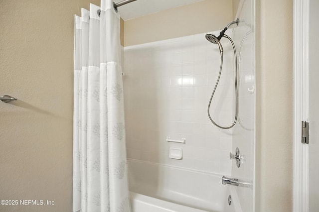 1800 The Greens Way Unit 603, Jacksonville Beach, FL 32250 - bathroom with shower / tub combo with curtain