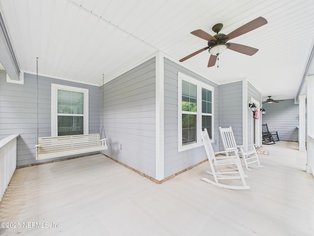 96168 High Pointe Dr, Fernandina Beach, FL 32034 - porch featuring ceiling fan