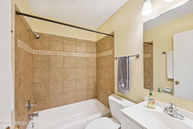 3960 A1A S Unit 505, Saint Augustine Beach, FL 32080 - full bathroom with shower / tub combination, vanity, and a textured ceiling