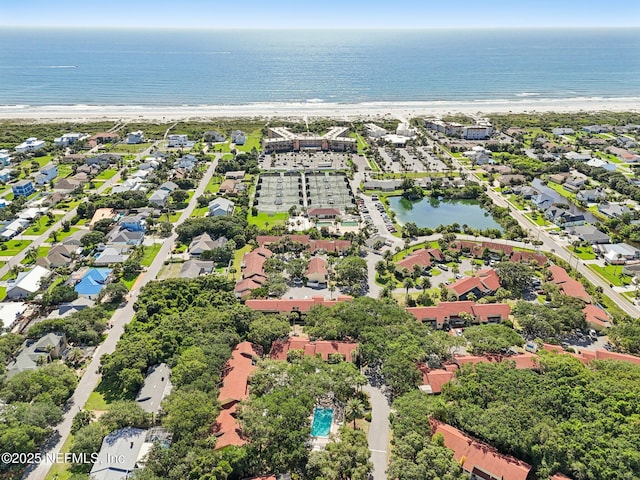 3960 A1A S Unit 505, Saint Augustine Beach, FL 32080 - aerial perspective of suburban area with expansive beach