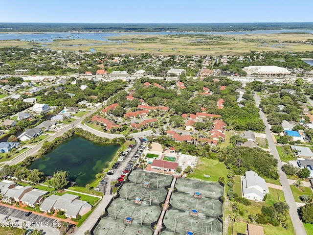 3960 A1A S Unit 505, Saint Augustine Beach, FL 32080 - aerial overview of property's location with a nearby body of water and nearby suburban area