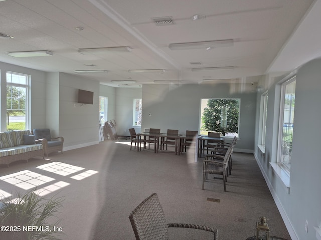 2420 Cold Stream Ln, Green Cove Springs, FL 32043 - dining space with carpet floors and baseboards