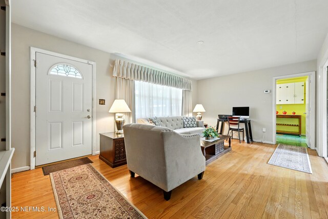 1206 Nightingale Ct, Jacksonville, FL 32216 - living area with light wood-style floors and baseboards
