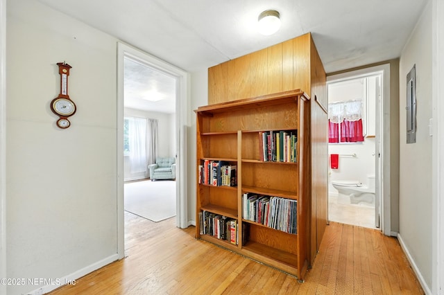 1206 Nightingale Ct, Jacksonville, FL 32216 - hall featuring light wood-type flooring and baseboards