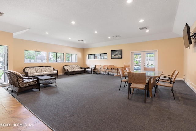 9360 Craven Rd Unit 703, Jacksonville, FL 32257 - dining space with recessed lighting and a textured ceiling