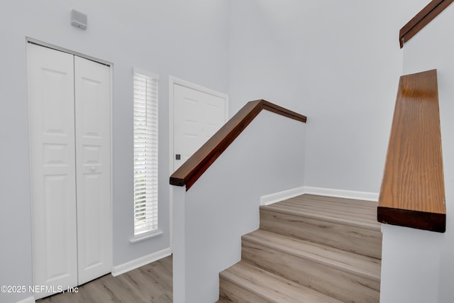 9360 Craven Rd Unit 703, Jacksonville, FL 32257 - staircase featuring wood finished floors and baseboards