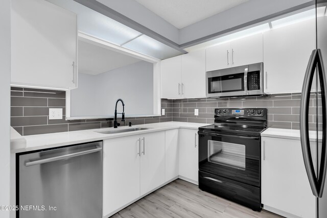 9360 Craven Rd Unit 703, Jacksonville, FL 32257 - kitchen with appliances with stainless steel finishes, light countertops, and white cabinetry