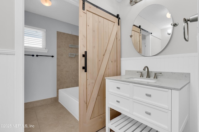 9360 Craven Rd Unit 703, Jacksonville, FL 32257 - full bath with vanity, tile patterned flooring, and  shower combination