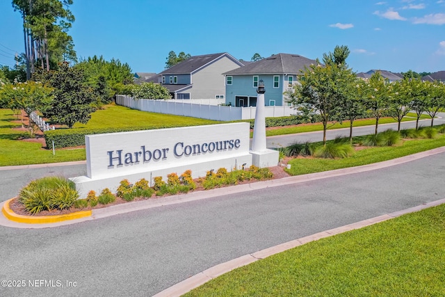 97082 Harbor Concourse Cir, Fernandina Beach, FL 32034 - community / neighborhood sign with a residential view