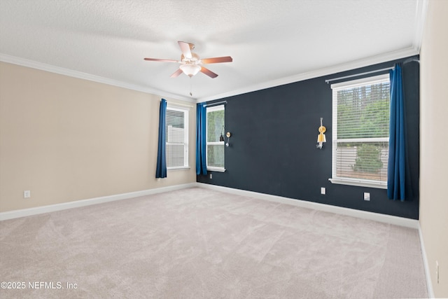 3024 Las Calinas Blvd, Saint Augustine, FL 32095 - carpeted empty room featuring ceiling fan and ornamental molding