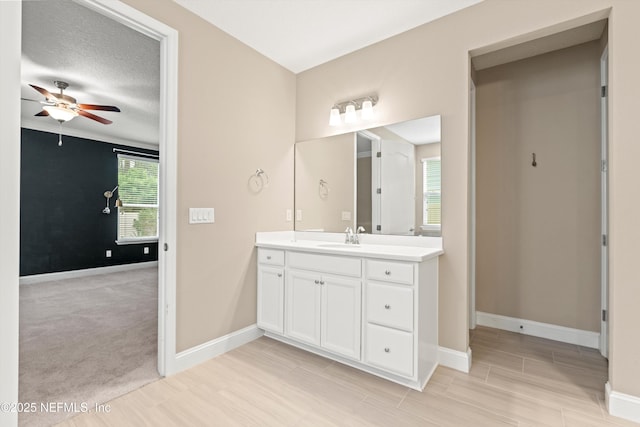 3024 Las Calinas Blvd, Saint Augustine, FL 32095 - bathroom with vanity and a ceiling fan