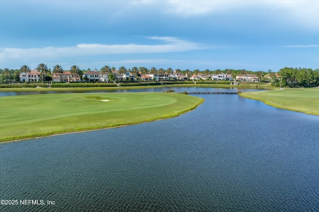 3024 Las Calinas Blvd, Saint Augustine, FL 32095 - view of home's community featuring a water view, view of golf course, a lawn, and a residential view