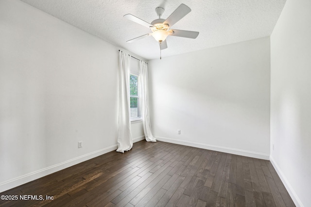 21 Mollusk Rd, Saint Johns, FL 32259 - unfurnished room with a textured ceiling, dark wood-style floors, and a ceiling fan