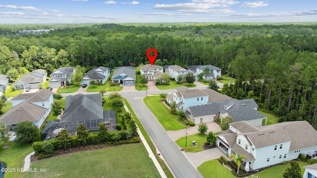21 Mollusk Rd, Saint Johns, FL 32259 - aerial perspective of suburban area with a heavily wooded area