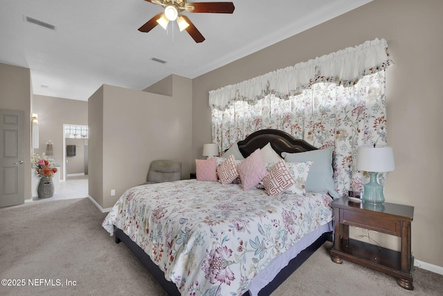 1571 Shelter Cove Dr, Fleming Island, FL 32003 - carpeted bedroom featuring baseboards and ceiling fan