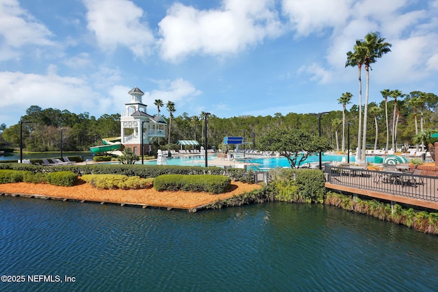 1571 Shelter Cove Dr, Fleming Island, FL 32003 - dock area featuring a community pool and a water view