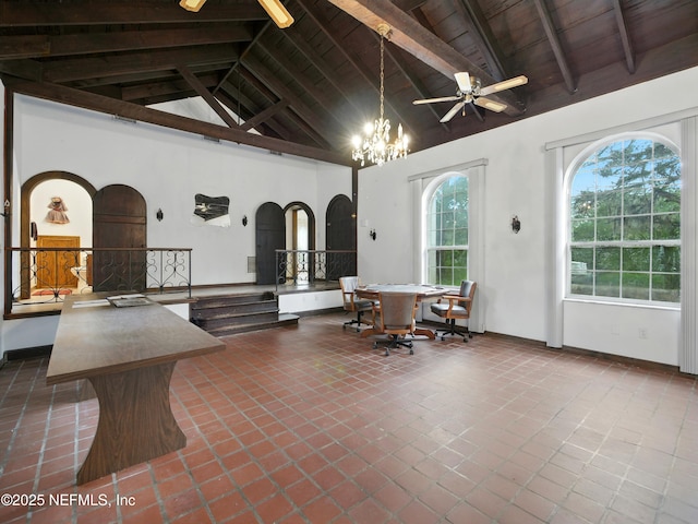 150 Calle Menendez, Saint Augustine, FL 32086 - view of patio featuring a ceiling fan and outdoor dining area