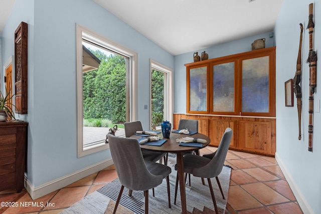 970 Fruit Cove Rd, Saint Johns, FL 32259 - dining area with light tile patterned floors and baseboards