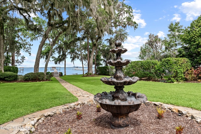 970 Fruit Cove Rd, Saint Johns, FL 32259 - view of green lawn with a water view