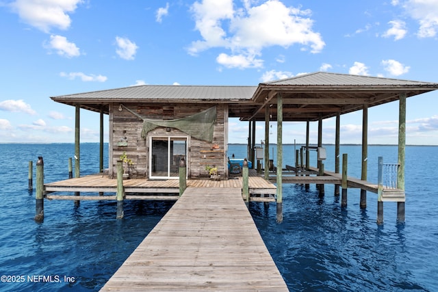 970 Fruit Cove Rd, Saint Johns, FL 32259 - dock featuring a water view and boat lift