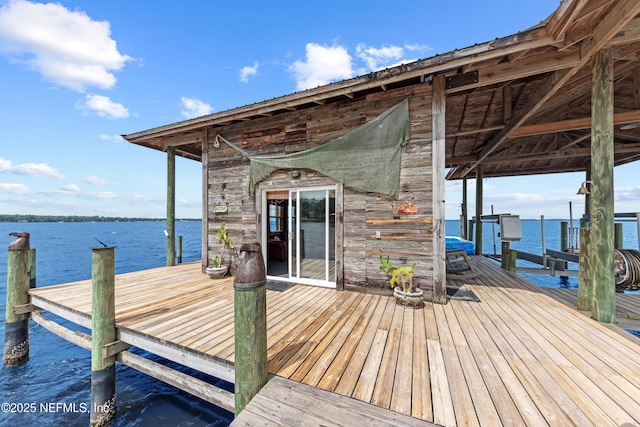 970 Fruit Cove Rd, Saint Johns, FL 32259 - dock with a water view and boat lift