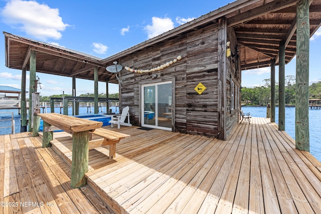 970 Fruit Cove Rd, Saint Johns, FL 32259 - dock area featuring boat lift and a water view
