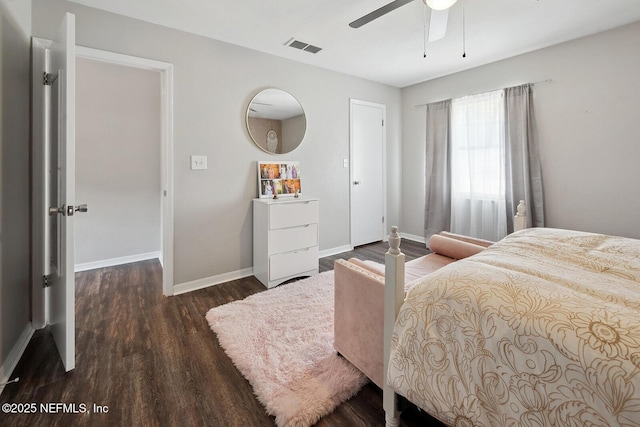361 SE 34th St, Keystone Heights, FL 32656 - bedroom featuring wood finished floors and ceiling fan