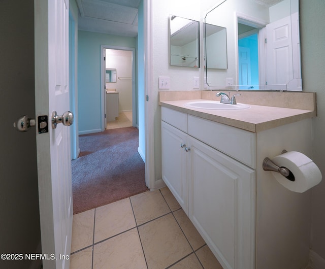 100 Fairway Park Blvd Unit 1004, Ponte Vedra Beach, FL 32082 - bathroom featuring vanity and tile patterned flooring