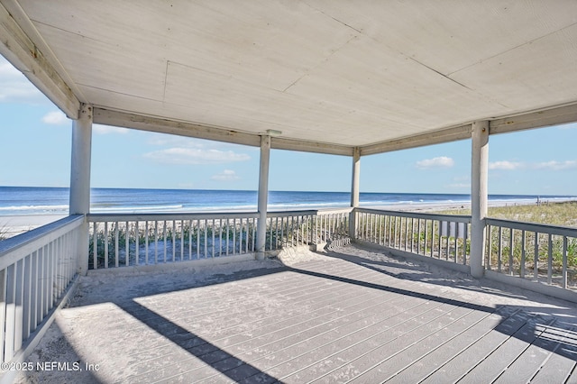 110 Ocean Hollow Ln Unit 114, Saint Augustine, FL 32084 - deck with view of water and beach