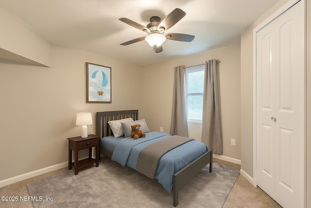 279 Selden Ave, Ormond Beach, FL 32174 - bedroom featuring light colored carpet and ceiling fan