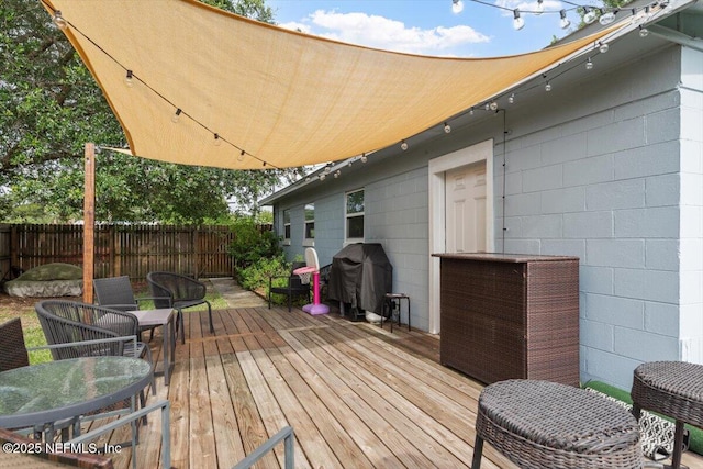 325 Sargo Rd, Atlantic Beach, FL 32233 - wooden terrace featuring area for grilling