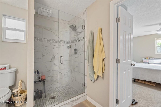 325 Sargo Rd, Atlantic Beach, FL 32233 - ensuite bathroom with a textured ceiling and a shower stall