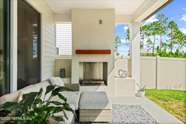 347 Ness Cir, Saint Augustine, FL 32095 - view of patio with exterior fireplace