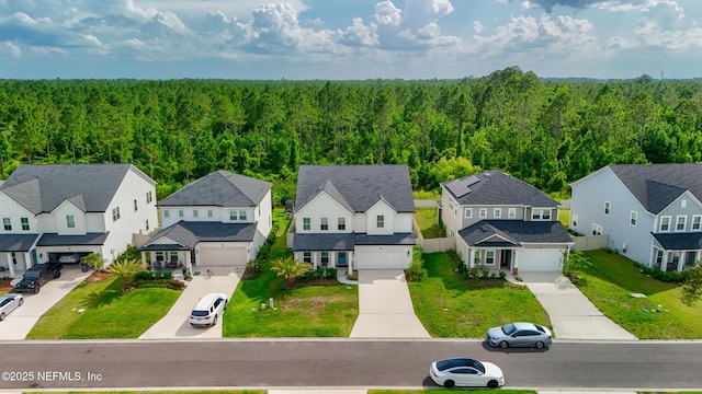 347 Ness Cir, Saint Augustine, FL 32095 - aerial view of residential area featuring a forest