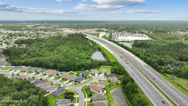 7250 Steventon Way, Jacksonville, FL 32244 - aerial view of residential area featuring a main thoroughfare and a large body of water