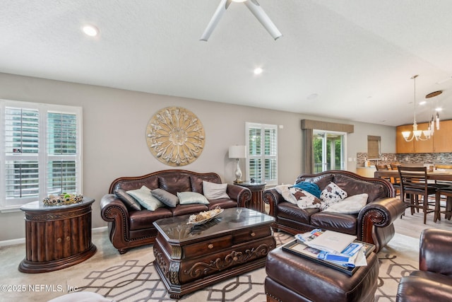 7250 Steventon Way, Jacksonville, FL 32244 - living area with recessed lighting and a chandelier