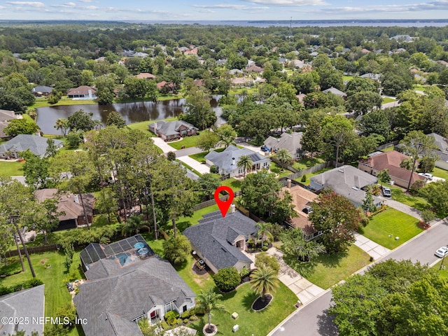1912 Bluebonnet Way, Fleming Island, FL 32003 - aerial perspective of suburban area with a large body of water