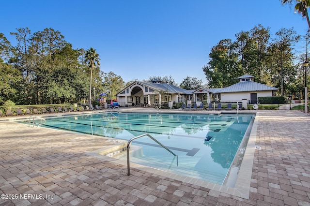 1912 Bluebonnet Way, Fleming Island, FL 32003 - community pool featuring a patio area and a gazebo