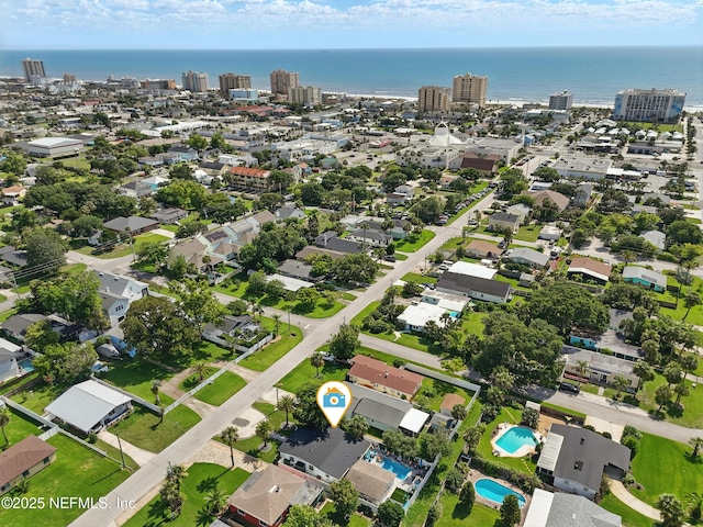 622 7th Ave N, Jacksonville Beach, FL 32250 - aerial view of property and surrounding area featuring a large body of water and nearby urban area