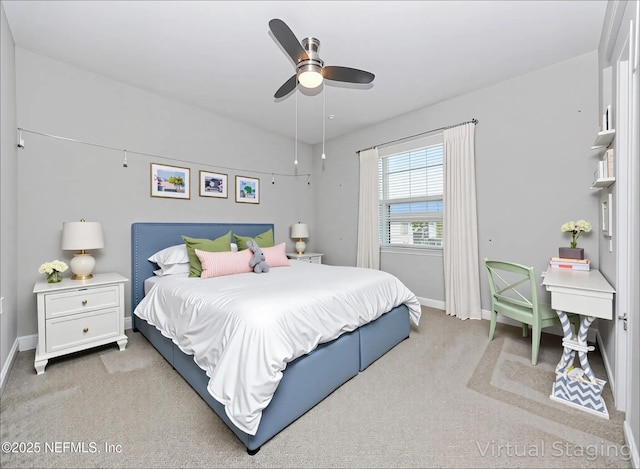 154 Moorcroft Way, Saint Augustine, FL 32092 - bedroom with light colored carpet and a ceiling fan