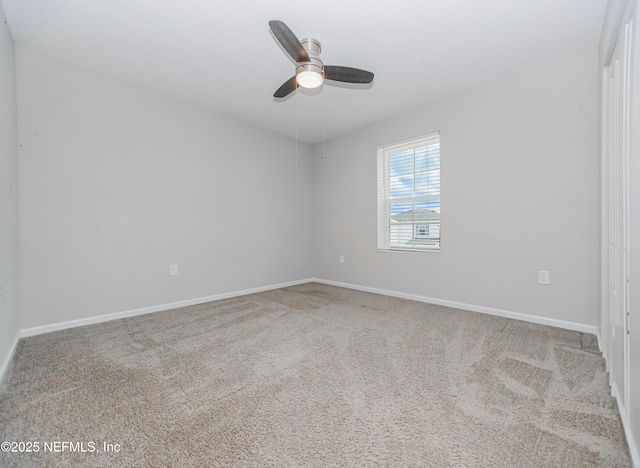 154 Moorcroft Way, Saint Augustine, FL 32092 - empty room with a ceiling fan and carpet floors