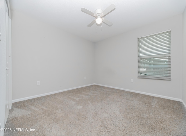 154 Moorcroft Way, Saint Augustine, FL 32092 - carpeted spare room with baseboards and ceiling fan
