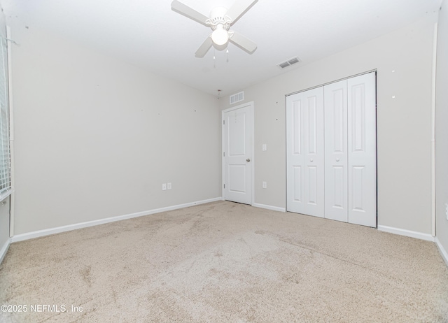 154 Moorcroft Way, Saint Augustine, FL 32092 - unfurnished bedroom featuring carpet, a closet, and ceiling fan