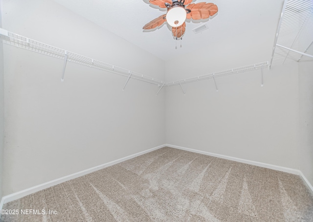 154 Moorcroft Way, Saint Augustine, FL 32092 - spacious closet featuring carpet and a ceiling fan