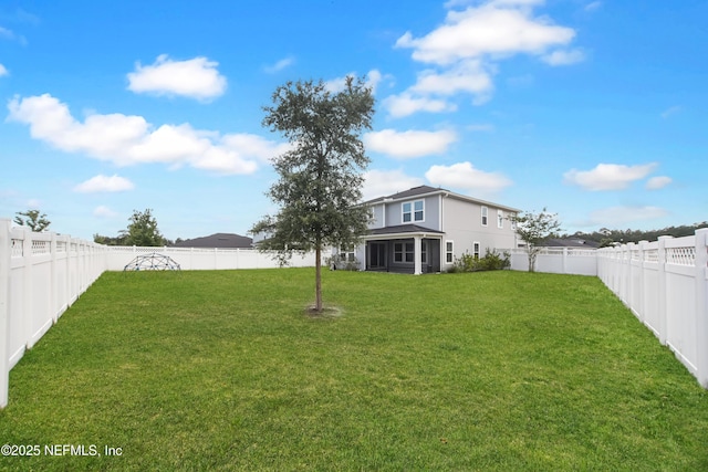 154 Moorcroft Way, Saint Augustine, FL 32092 - fenced backyard with a sunroom
