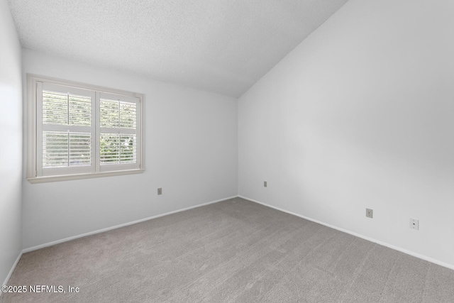 511 Selva Lakes Cir, Atlantic Beach, FL 32233 - carpeted spare room featuring a textured ceiling and lofted ceiling