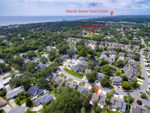 511 Selva Lakes Cir, Atlantic Beach, FL 32233 - aerial perspective of suburban area featuring a nearby body of water