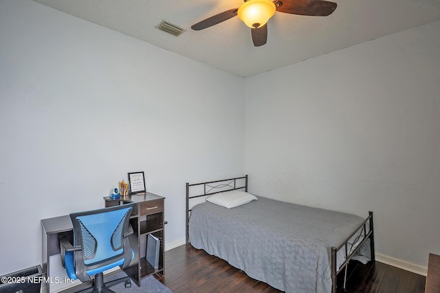 1341 River City St, Saint Augustine, FL 32092 - bedroom with wood finished floors and ceiling fan