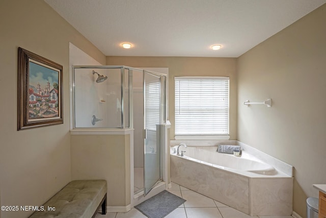 1341 River City St, Saint Augustine, FL 32092 - full bath with a bath, a stall shower, and tile patterned flooring
